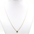 Collier fleur en or 18k avec trotteuse en diamant