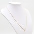 Collier fleur en or 18k avec trotteuse en diamant