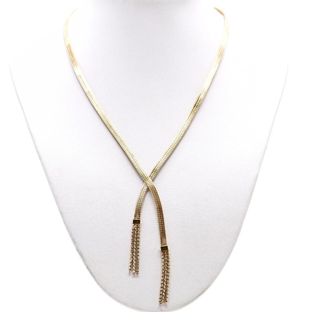 Collar con flocaduras de oro 18k de...