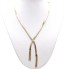 Collar con flocaduras de oro 18k de segunda mano