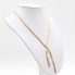 Collar con flocaduras de oro 18k de segunda mano