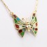 Collier papillon en or 18k avec diamants seconde main