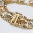 Pulsera elefantes de oro 18k de segunda mano