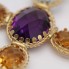 Pendentif en or CROSS avec topaze, améthyste et citrines