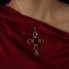 Pendentif en or CROSS avec topaze, améthyste et citrines
