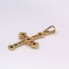 Pendentif CROIX en or et pierres précieuses