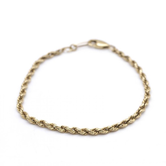 Bracelet cordon en or 18k seconde...