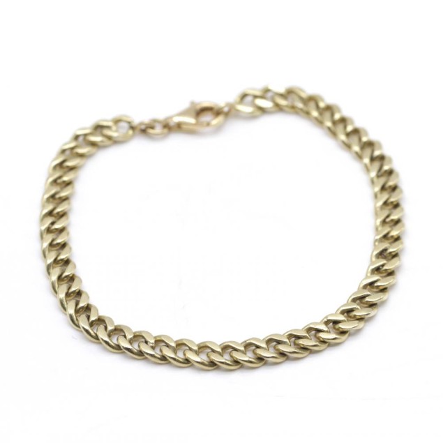 Bracelet gourmette en or 18 carats...