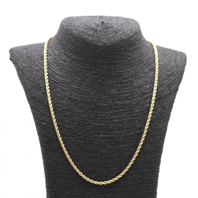 Cordon semi-creux en or 18 carats...