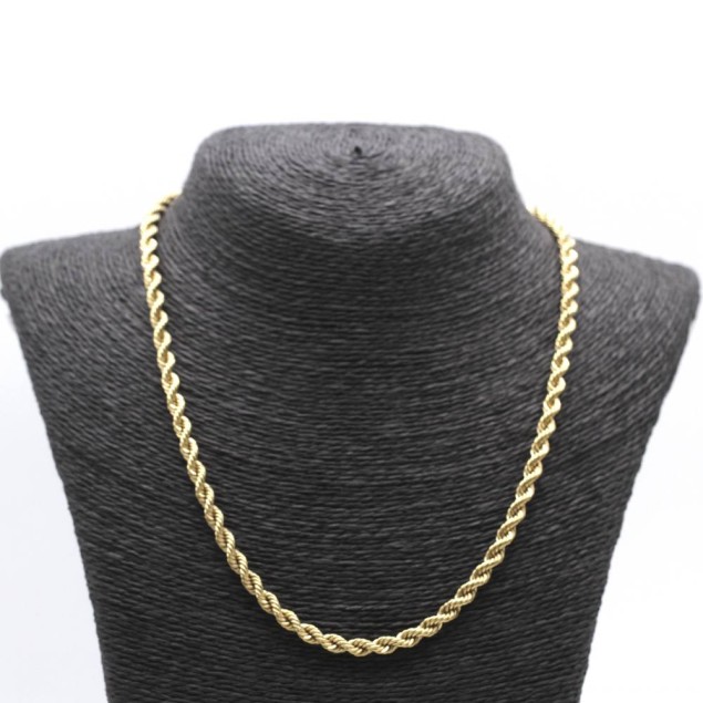 Cordon semi-creux en or 18 carats (NE...