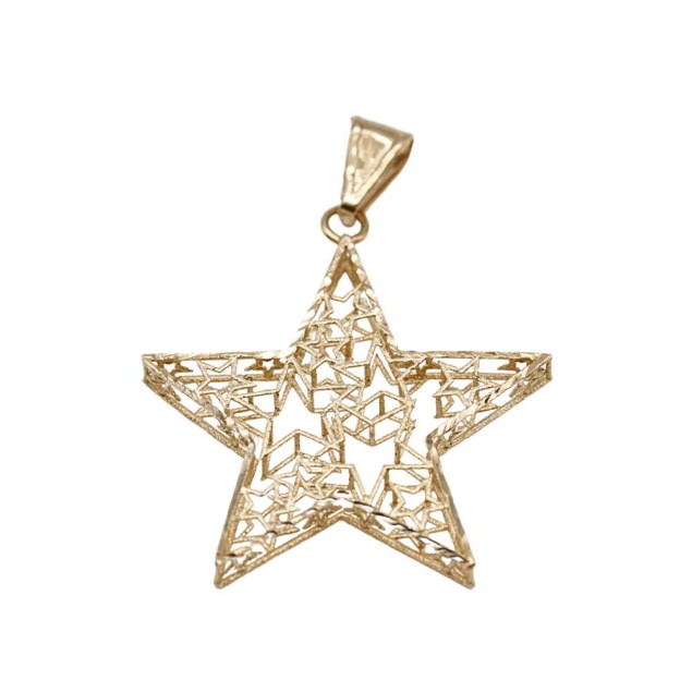 Pendentif étoile en or 18k seconde main