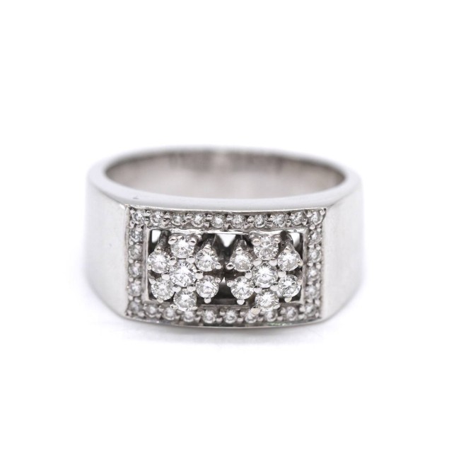 Anillo flores de oro 18k con...