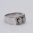 Anillo flores de oro 18k con diamantes de segunda mano