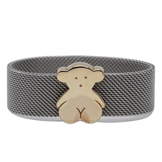 Pulsera TOUS MESH de acero y oro de...
