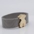 Pulsera TOUS MESH de acero y oro de segunda mano