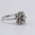 Anillo rosetón de oro 18k de segunda mano