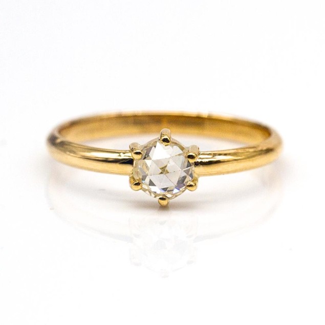 Anillo BACARAT de Oro Amarillo y...