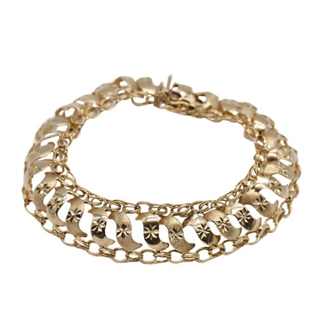 Bracelet à charnière en or 18 carats...