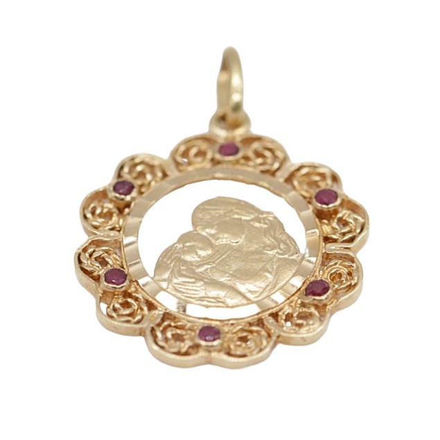 Pendentif d'occasion en or 18k nacre...