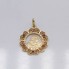 Pendentif d'occasion en or 18k nacre avec zirconias