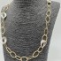 Collar de oro bicolor 18k segunda mano NO PERMITE PLAZOS