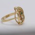 Anillo de oro 18k con circonitas de segunda mano