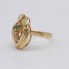 Anillo de oro 18k con circonitas de segunda mano
