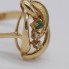 Anillo de oro 18k con circonitas de segunda mano