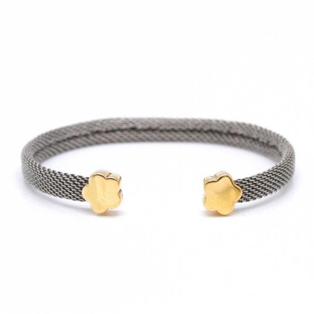 Bracelet TOUS MESH en acier et or 18...