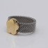 Anillo TOUS MESH de acero y oro 18k de segunda mano