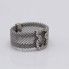 Anillo TOUS ICON MESH de acero y oro 18k con diamantes