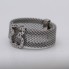Anillo TOUS ICON MESH de acero y oro 18k con diamantes