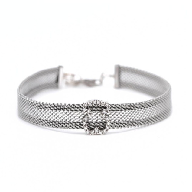 Pulsera TOUS ICON MESH de acero y oro...