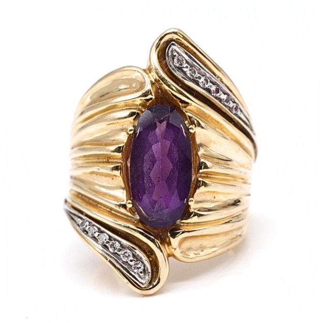 Anillo lanzadera de oro 18k con...