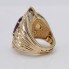 Anillo lanzadera de oro 18k con circonitas de segunda mano
