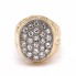 Sello de oro 18k con diamantes de segunda mano
