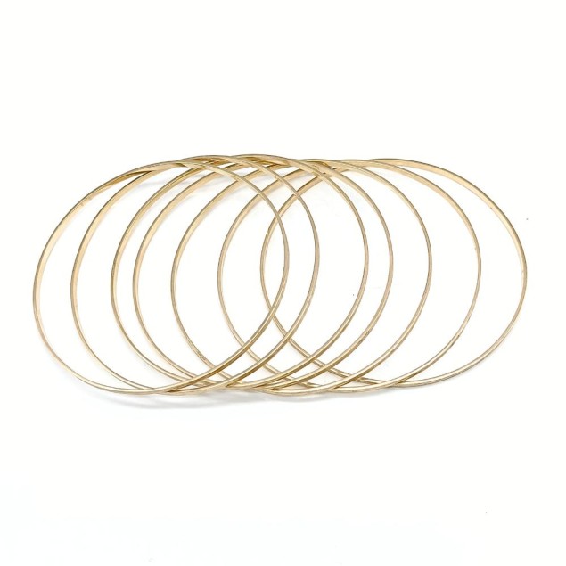 Set de 7 bracelets d'occasion en or...