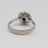 Anillo rosetón de oro 18k con diamantes de segunda mano