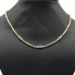 Collar de oro 18k con diamante y esmeralda de segunda mano