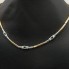 Collar de oro 18k con diamante y esmeralda de segunda mano