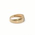 Anillo de oro 18k con diamante y esmeralda de segunda mano