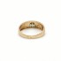 Anillo de oro 18k con diamante y esmeralda de segunda mano