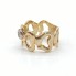 Solitario calado de oro 18k con diamante de segunda mano