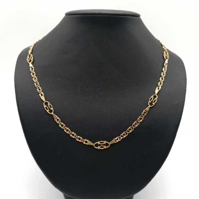 Gargantilla de oro 18k de segunda...
