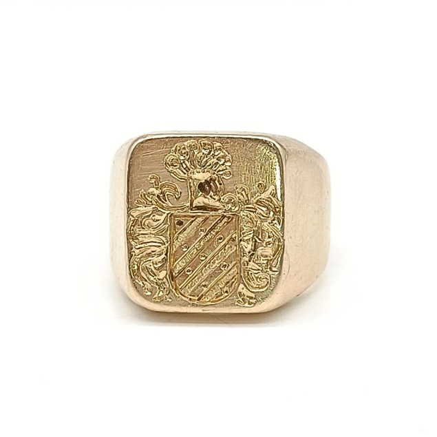 Sello escudo de oro 18k de segunda...