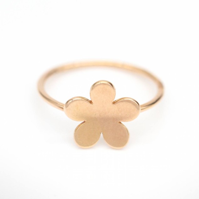 Anillo FLOR en Oro Rosa de 18K