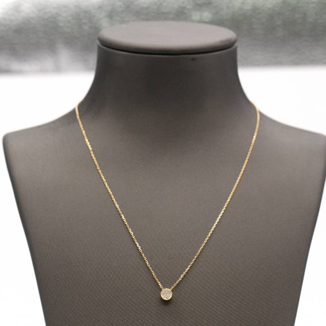 Collier ETERNITY en or jaune et diamants