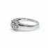 Anillo rosetón de oro 18k. con diamantes de segunda mano