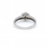 Anillo rosetón de oro 18k. con diamantes de segunda mano