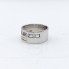 Anillo calado de oro rodiado 18k con diamantes segunda mano